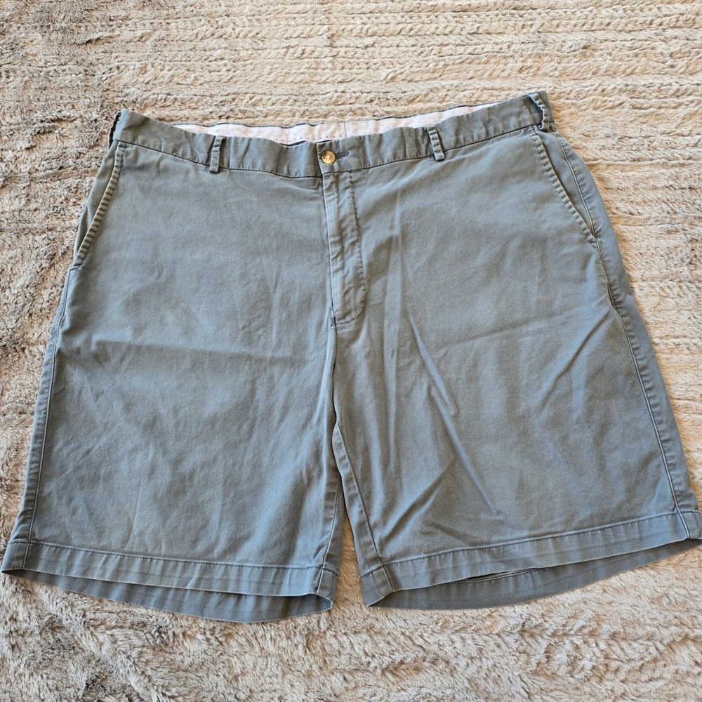 Peter Millar Pine Valley Golf Club Shorts Mens 40 Blue‎ Gray Pima Cotton Chino
